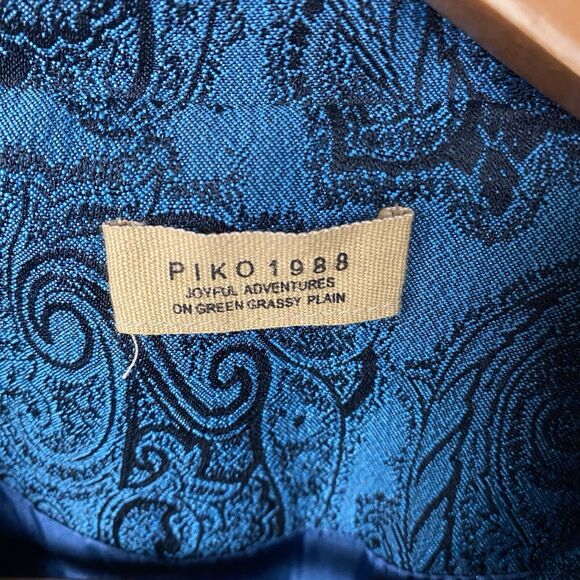 Anthropologie Piko 1988 Retro Tapestry Coat Regencycore Victorian Preppy Medium - Picture 4 of 10